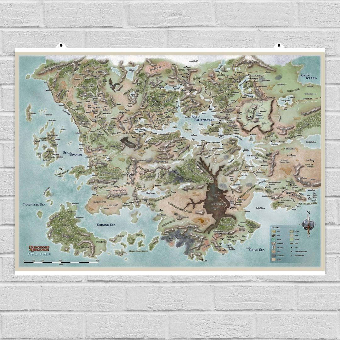 Постер "Dungeon and Dragons: Забытые Королевства. Карта Фаэруна (eng)". Faerun, DnD. Размер 106x147см (A0+).
Постер "Dungeon and Dragons: Забытые Королевства. Карта Фаэруна (eng)". Faerun, DnD. Размер 106x147см (A0+).