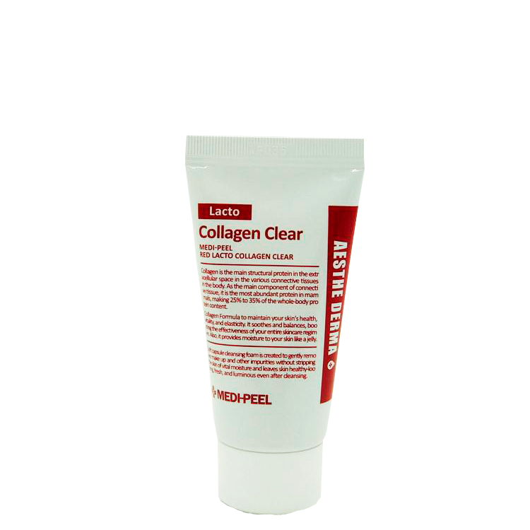 Очищающая пенка с коллагеном и лактобактериями MEDI-PEEL Red Lacto Collagen Clear миниатюра 28 мл.
Очищающая пенка с коллагеном и лактобактериями MEDI-PEEL Red Lacto Collagen Clear миниатюра 28 мл.