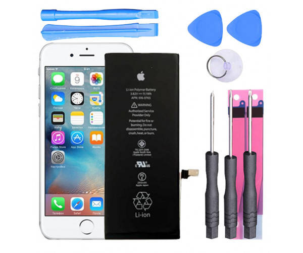 Аккумуляторная батарея для iPhone 6 с Plus Li-ion iPhone 6 s Plus 2750 mAh оригинал 100% ёмкость + набор
Аккумуляторная батарея для iPhone 6 с Plus Li-ion iPhone 6 s Plus 2750 mAh оригинал 100% ёмкость + набор