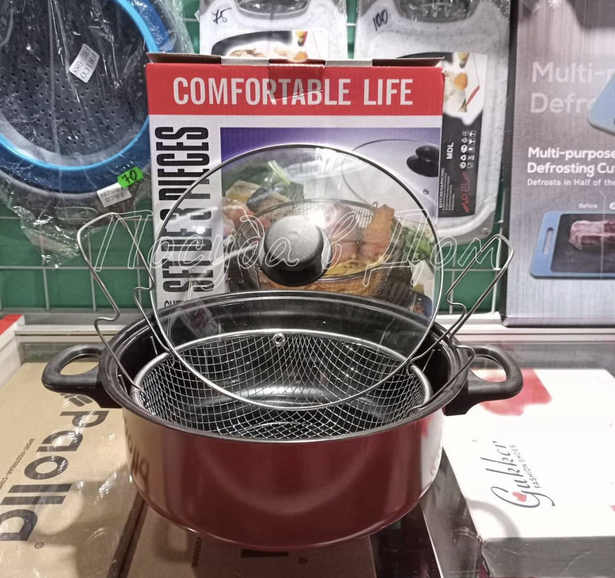 Фритюрница кастрюля 24 см с крышкой Frico FRU-592 Фритюрница для газовой плиты с сеткой
Фритюрница кастрюля 24 см с крышкой Frico FRU-592 Фритюрница для газовой плиты с сеткой