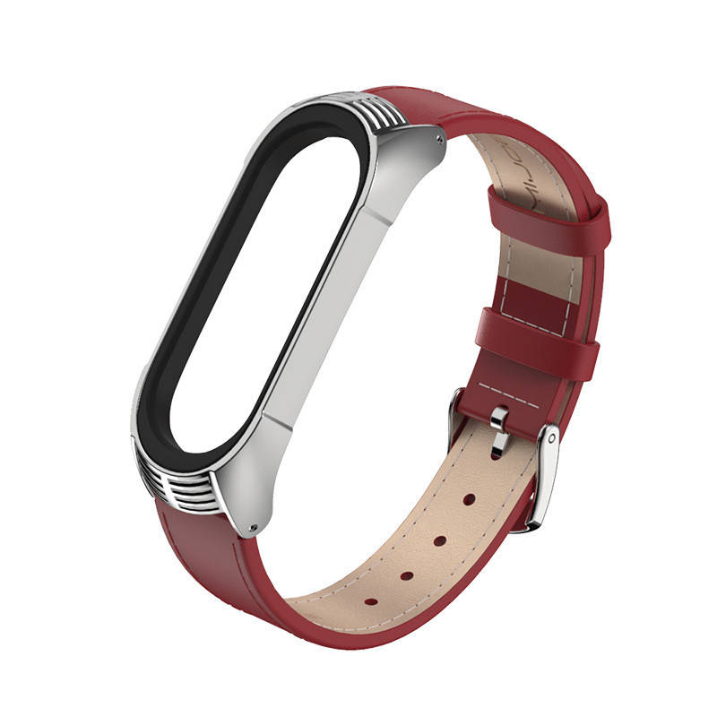 Шкіряний ремінець MiJobs для Xiaomi Mi Band 3 / 4 / 5. Натуральна шкіра. Преміальний дизайн. Подарунок. Червоний (срібло)
Шкіряний ремінець MiJobs для Xiaomi Mi Band 3 / 4 / 5. Натуральна шкіра. Преміальний дизайн. Подарунок. Червоний (срібло)
