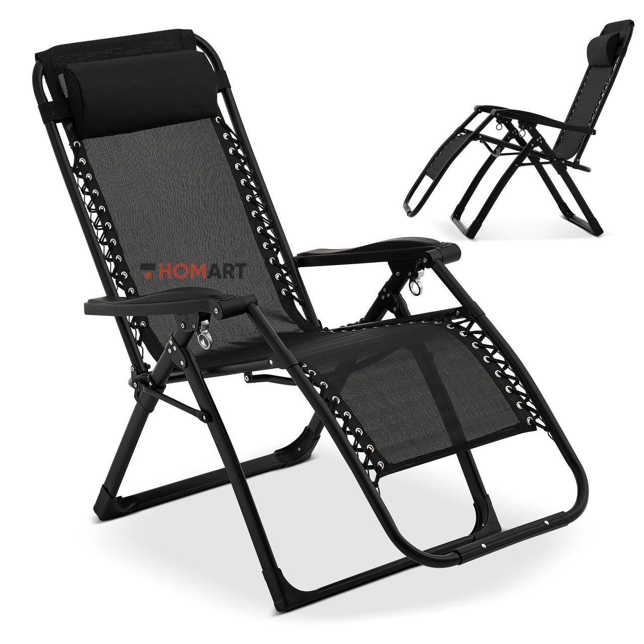 Кресло шезлонг 180 кг Homart ZGC-002 усиленный черный (9404)
Кресло шезлонг 180 кг Homart ZGC-002 усиленный черный (9404)