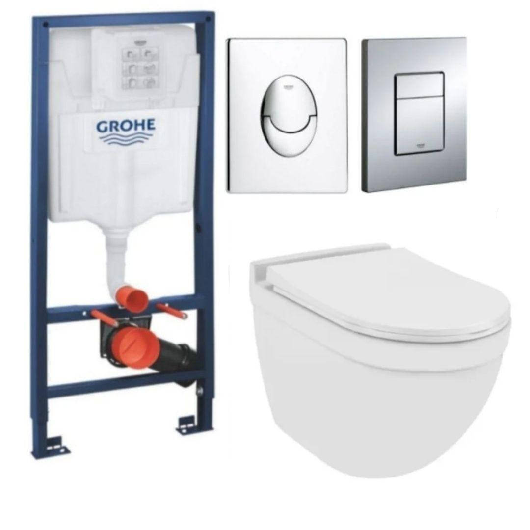 Комплект 5в1: Инсталляция Grohe Rapid +Безободковый Подвесной унитаз Solo+ клавиша на выбор
Комплект 5в1: Инсталляция Grohe Rapid +Безободковый Подвесной унитаз Solo+ клавиша на выбор