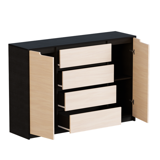 Комод Микс-3 (1400х380х977) ВЕНГЕ ТЕМНЫЙ + ДУБ МОЛОЧНЫЙ, Телескопические(шариковые)
Комод Микс-3 (1400х380х977) ВЕНГЕ ТЕМНЫЙ + ДУБ МОЛОЧНЫЙ, Телескопические(шариковые)