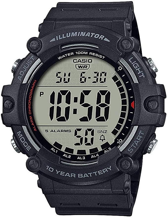 Часы Casio ILLUMINATOR AE-1500WH, большой экран, срок службы батареи 10 лет, влагозащита 100 метров
Часы Casio ILLUMINATOR AE-1500WH, большой экран, срок службы батареи 10 лет, влагозащита 100 метров