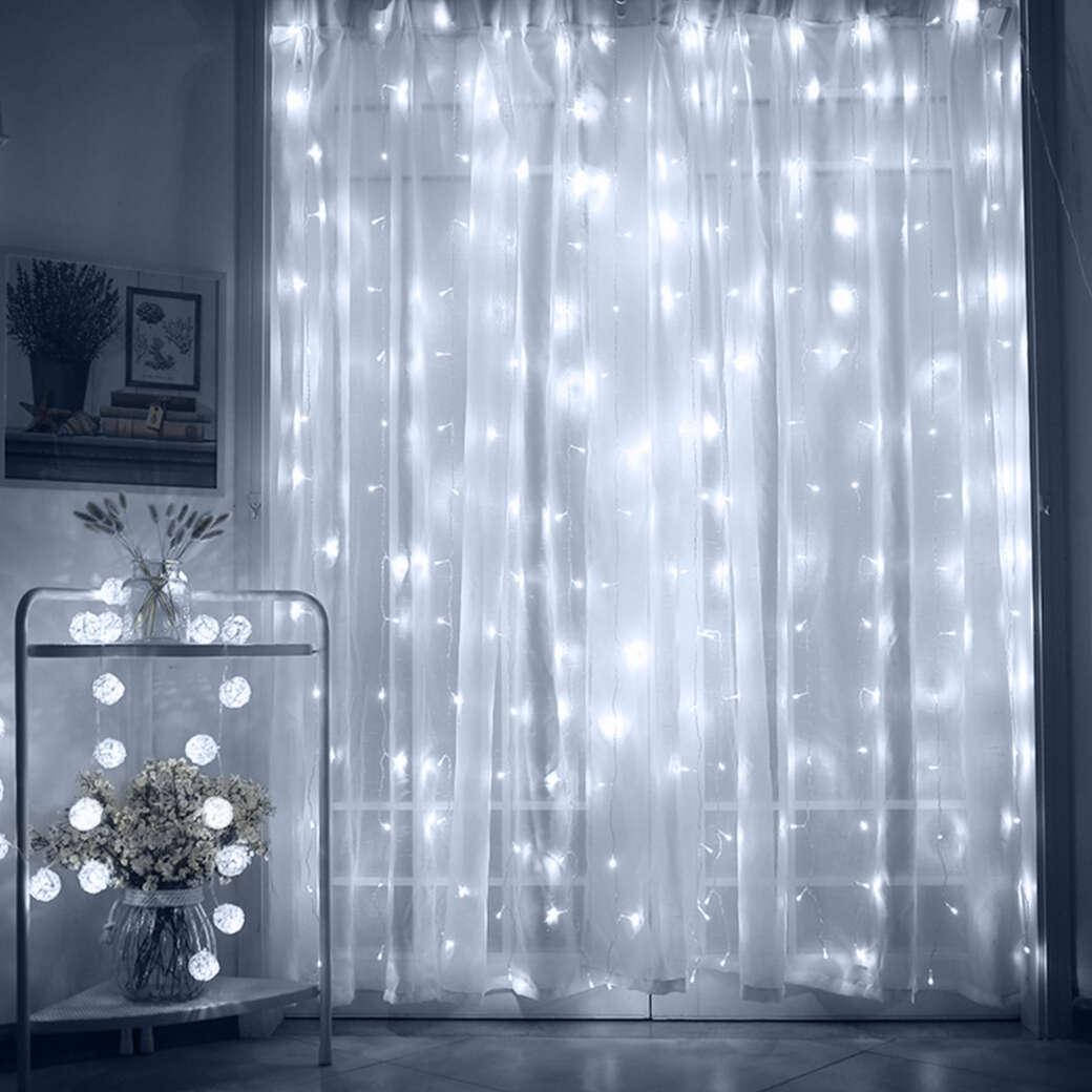 Гирлянда "Водопад" 300 LED-ламп, 2,0 м * 2,0 м, штора/световой занавес/дождь, холодный белый свет
Гирлянда "Водопад" 300 LED-ламп, 2,0 м * 2,0 м, штора/световой занавес/дождь, холодный белый свет