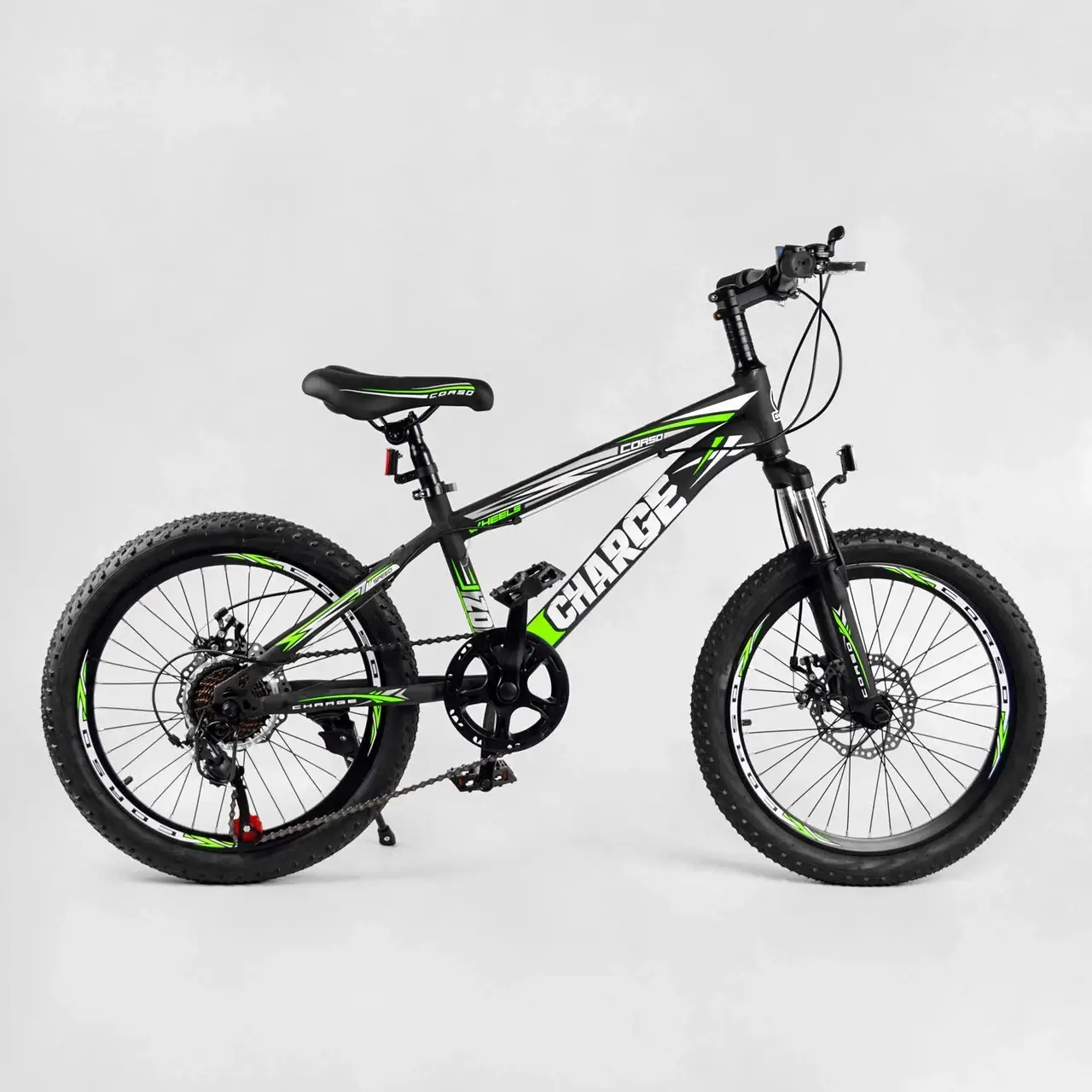 Детский спортивный велосипед 20’’ CORSO «Charge» SG-20740 стальная рама, оборудование Saiguan 7 скоростей,
Детский спортивный велосипед 20’’ CORSO «Charge» SG-20740 стальная рама, оборудование Saiguan 7 скоростей,