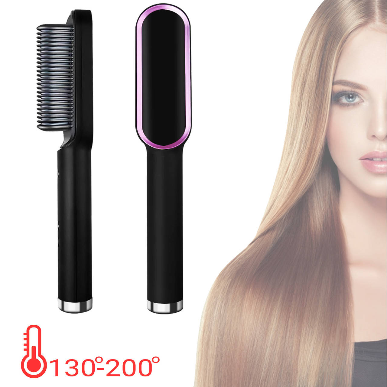 Электрическая расческа-сушилка Hair Style утюжок выпрямитель для волос с турмалиновым покрытием Черный FPSH
Электрическая расческа-сушилка Hair Style утюжок выпрямитель для волос с турмалиновым покрытием Черный FPSH