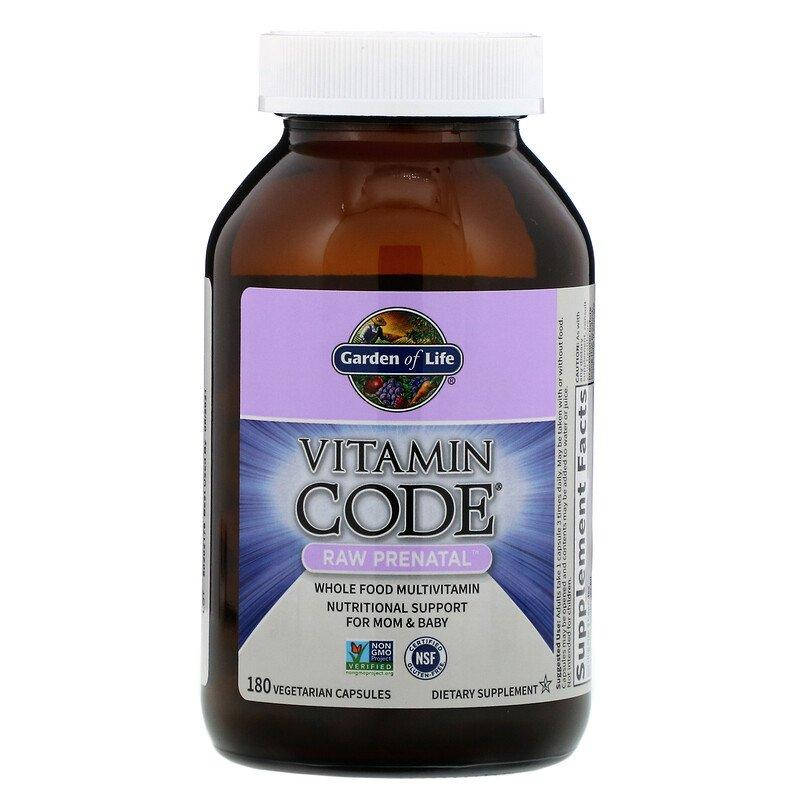 Garden of Life, Vitamin Code, RAW Prenatal, витамины для беременных, 180 вегетарианских капсул
Garden of Life, Vitamin Code, RAW Prenatal, витамины для беременных, 180 вегетарианских капсул