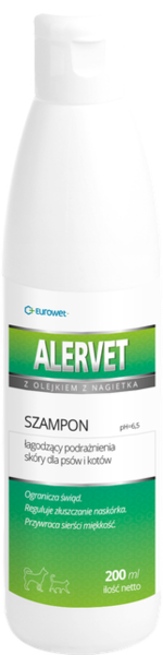 Alervet 200мл - дерматологический шампунь с маслом календулы для сухой кожи собак и кошек
Alervet 200мл - дерматологический шампунь с маслом календулы для сухой кожи собак и кошек