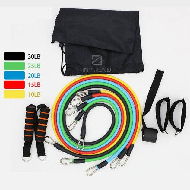 Набор трубчатых эспандеров для фитнеса, упражнений и тренировок 11 в 1 Power Resistance Bands (5 жгутов)
Набор трубчатых эспандеров для фитнеса, упражнений и тренировок 11 в 1 Power Resistance Bands (5 жгутов)