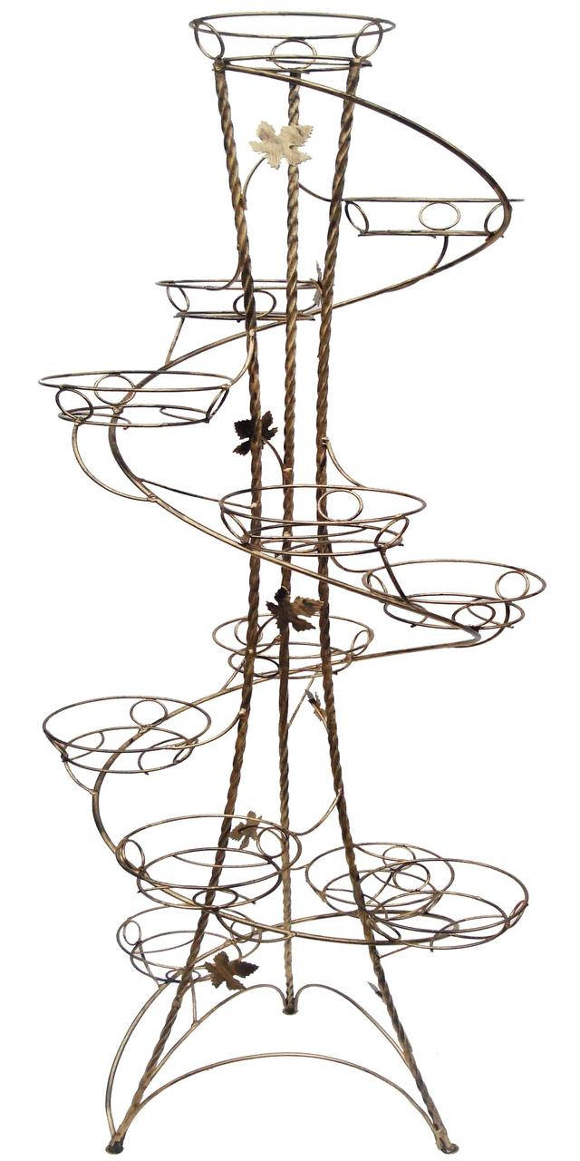 Подставка кованая для цветов "Спираль крученая" на 12 вазонов
Подставка кованая для цветов "Спираль крученая" на 12 вазонов