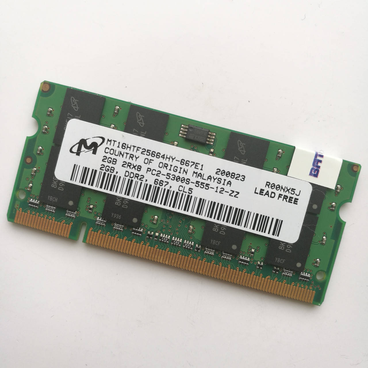 Оперативная память для ноутбука Micron SODIMM DDR2 2Gb 667MHz 5300s CL5 (MT16HTF25664HY-667E1) Б/У
Оперативная память для ноутбука Micron SODIMM DDR2 2Gb 667MHz 5300s CL5 (MT16HTF25664HY-667E1) Б/У