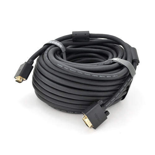 Кабель VEGGIEG VG-30 VGA 3+6, 30m, male to male (папа-папа), OD-8.0mm, 2 феррита, круглый Black, коннектор, Черный
Кабель VEGGIEG VG-30 VGA 3+6, 30m, male to male (папа-папа), OD-8.0mm, 2 феррита, круглый Black, коннектор, Черный