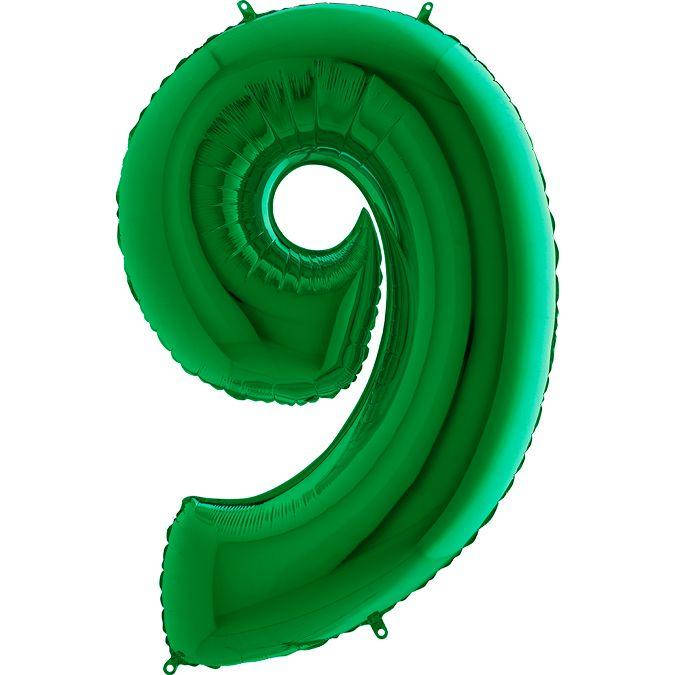 Фольгированный большой воздушный шар Grabo цифра "9" зеленая Green 40" 102 см, Зелёный
Фольгированный большой воздушный шар Grabo цифра "9" зеленая Green 40" 102 см, Зелёный