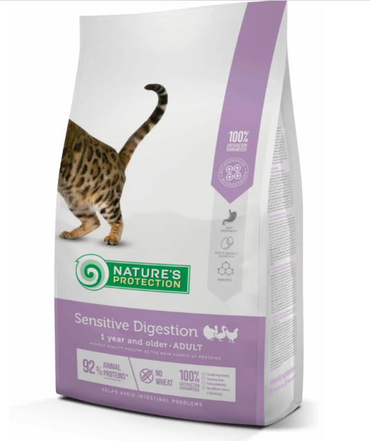 Nature's Protection Sensitive Digestion Adult food for cats С чувствительным пищеварением 7 кг
Nature's Protection Sensitive Digestion Adult food for cats С чувствительным пищеварением 7 кг