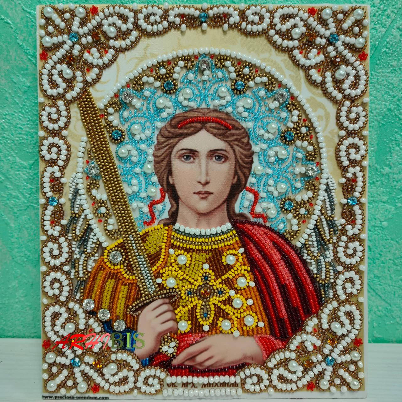 ЖЛ-4709 Архангел Михаил в жемчуге и кристаллах, набор для вышивки бисером (схема+бисер+декор+иглы+нить)
ЖЛ-4709 Архангел Михаил в жемчуге и кристаллах, набор для вышивки бисером (схема+бисер+декор+иглы+нить)