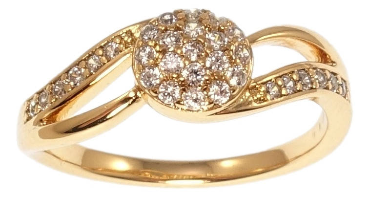 Кольцо Xuping Позолота 18K "Грациозность" р.18,18.5