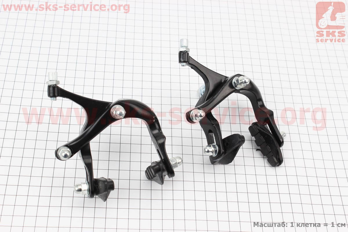 Тормоз ROAD V-brake задний+передний, ход колодки 48-68мм, клещевого типа, алюминиевые, черные
Тормоз ROAD V-brake задний+передний, ход колодки 48-68мм, клещевого типа, алюминиевые, черные