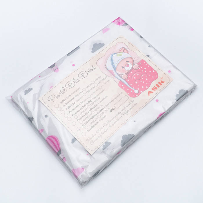 Простынь детская Asik на резинке с розовыми воздушными шарами (5-0731), Розовый
Простынь детская Asik на резинке с розовыми воздушными шарами (5-0731), Розовый