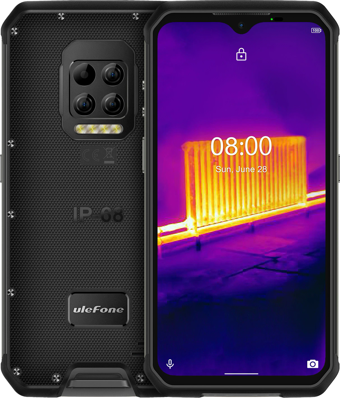 Ulefone Armor 9 8/128Gb Black, Тепловизор, NFC, 4G, IP69K, Дисплей 6.3", Защищенный смартфон с тепловизором!, Черный
Ulefone Armor 9 8/128Gb Black, Тепловизор, NFC, 4G, IP69K, Дисплей 6.3", Защищенный смартфон с тепловизором!, Черный