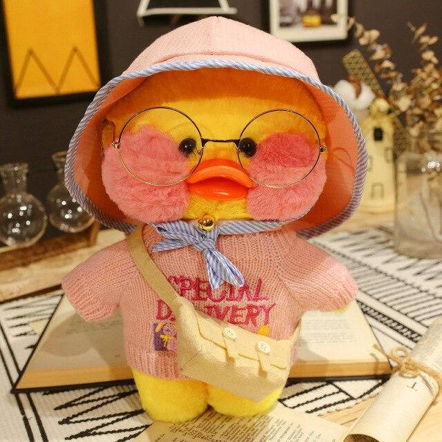 Плюшевая Утка Лалафанфан мягкая игрушка в одежде Lalafanfan Duck 30см в розовой панамке, Желтый
Плюшевая Утка Лалафанфан мягкая игрушка в одежде Lalafanfan Duck 30см в розовой панамке, Желтый