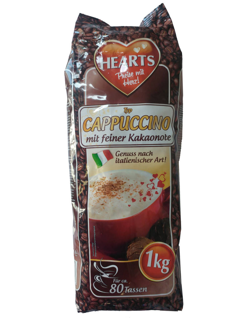 Новинка!! Капучино "HEARTS" шоколадный с ореховой ноткой "Cappuccino Mit Feiner Kakaonote" (Какаонат)
Новинка!! Капучино "HEARTS" шоколадный с ореховой ноткой "Cappuccino Mit Feiner Kakaonote" (Какаонат)