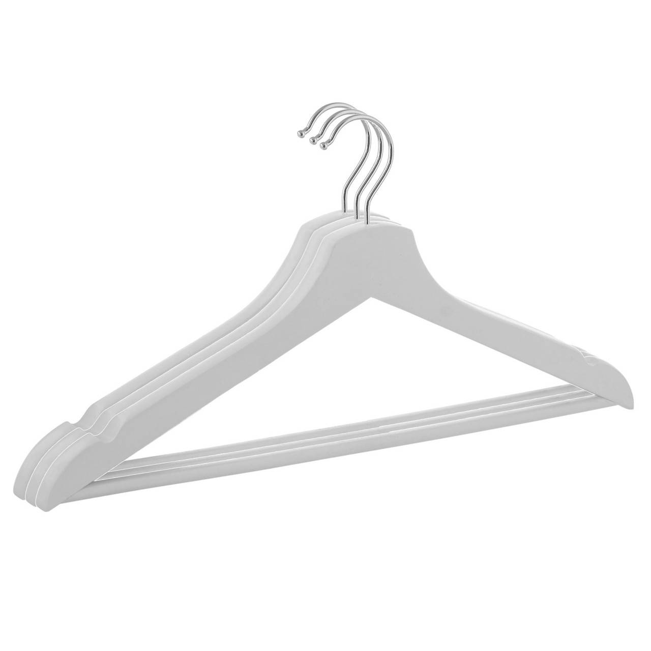 Набор деревянных плечиков (вешалок) для одежды 3 шт Springos HG0004, Серый 
Набор деревянных плечиков (вешалок) для одежды 3 шт Springos HG0004, Серый