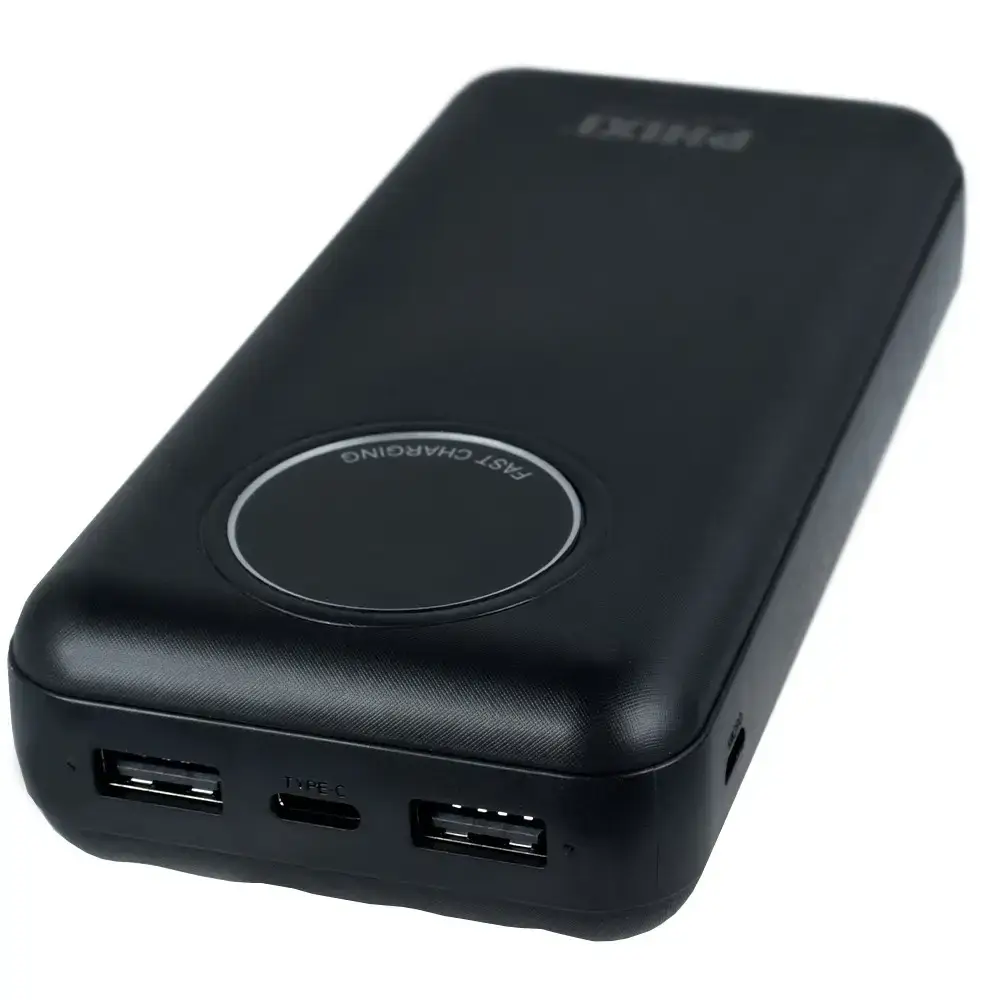 Power Bank PHIXI P21 20000mAh 5in1 10W 2.1A LED, black
Power Bank PHIXI P21 20000mAh 5in1 10W 2.1A LED, black