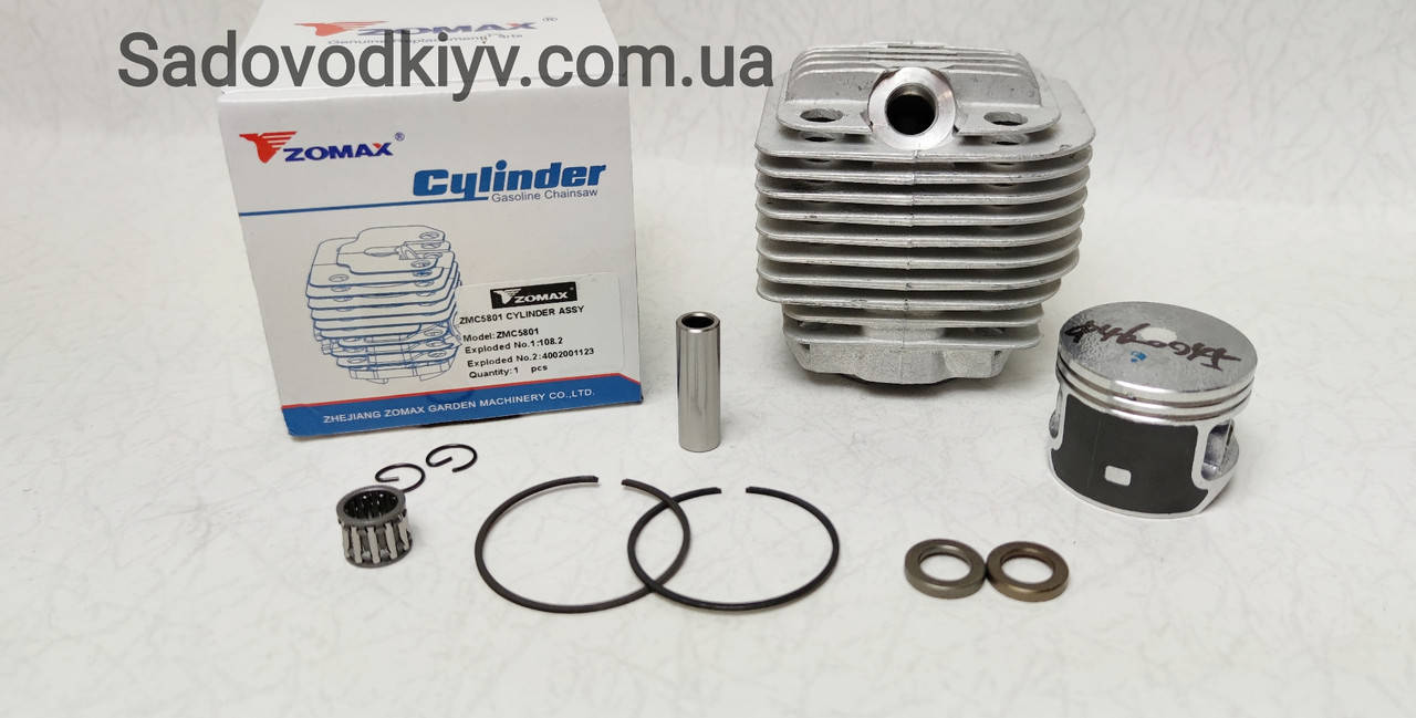 Поршневая группа для бензопилы Zomax ZMC 5801 (7960085)/ Поршневая группа Зомакс ЗМС 5801
Поршневая группа для бензопилы Zomax ZMC 5801 (7960085)/ Поршневая группа Зомакс ЗМС 5801