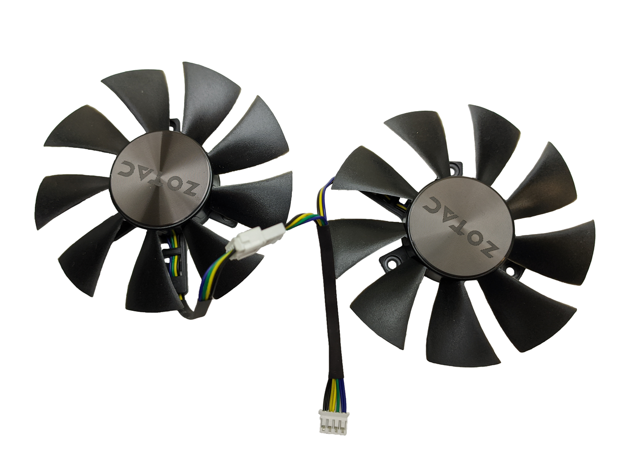Кулер для видеокарты, комплект 2*87 мм Zotac GFY09010E12SPA (GA91S2H, GA91O2H) крепление 39х39x39 мм 4 pin
Кулер для видеокарты, комплект 2*87 мм Zotac GFY09010E12SPA (GA91S2H, GA91O2H) крепление 39х39x39 мм 4 pin