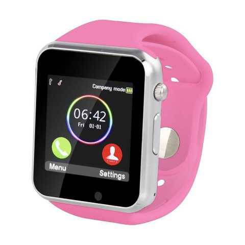 Смарт-часы Smart Watch A1 умные электронные со слотом под sim-карту + карту памяти micro-sd. Цвет: розовый
Смарт-часы Smart Watch A1 умные электронные со слотом под sim-карту + карту памяти micro-sd. Цвет: розовый