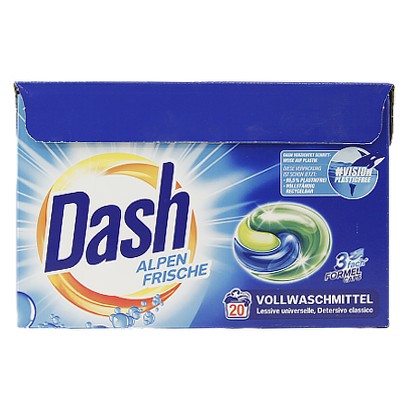 Капсули для прання Даш універсальні Dash alpen frische 20caps 530g 5шт/ящ (Код : 00-00010630)
Капсули для прання Даш універсальні Dash alpen frische 20caps 530g 5шт/ящ (Код : 00-00010630)