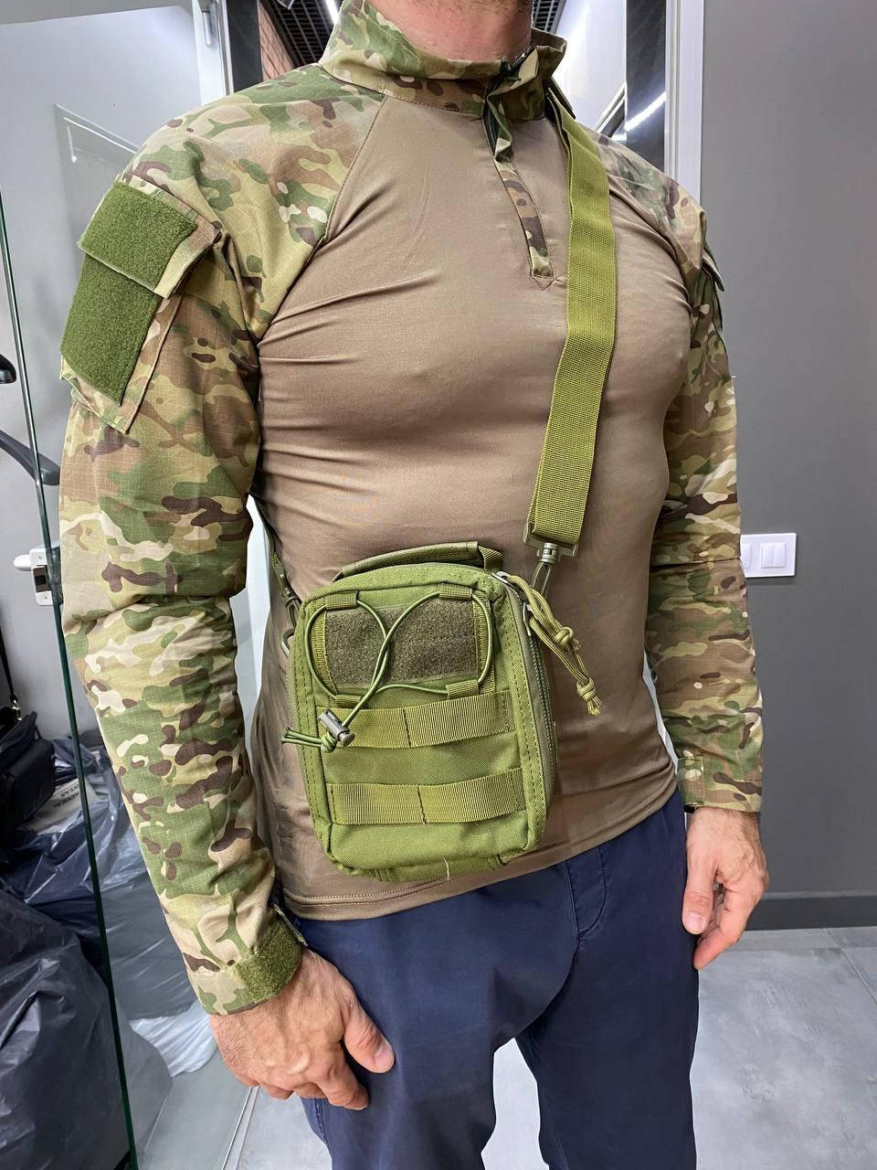 Подсумок тактический под аптечку Олива, на молли, сумка тактическая для аптечки на молли c ремнем через плечо
Подсумок тактический под аптечку Олива, на молли, сумка тактическая для аптечки на молли c ремнем через плечо