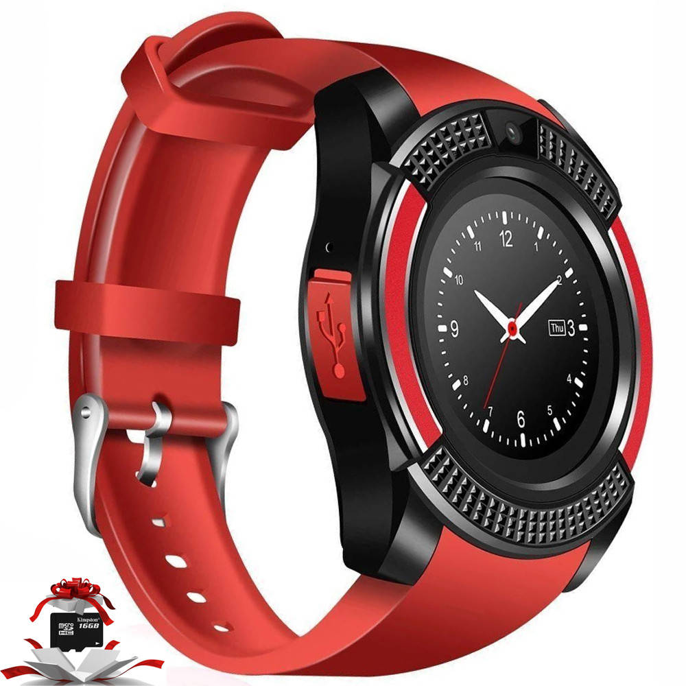 Умные часы с сим картой и камерой V8 Bluetooth, Smart Watch телефон наручные с камерой красные UG
Умные часы с сим картой и камерой V8 Bluetooth, Smart Watch телефон наручные с камерой красные UG