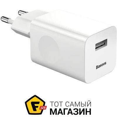 Зарядное устройство сетевое Baseus Wall Charging QC 1USB 2.4A White (CCALL-BX02) USB-порт
Зарядное устройство сетевое Baseus Wall Charging QC 1USB 2.4A White (CCALL-BX02) USB-порт
