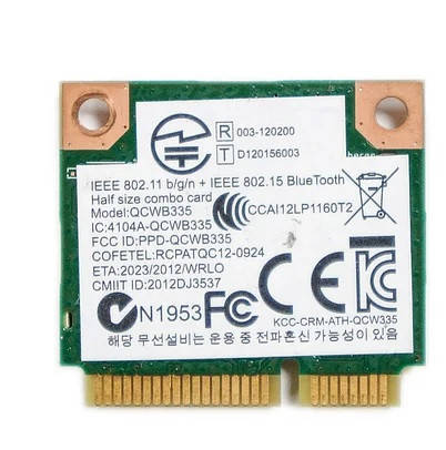 Wi-fi+BT модуль HalfSize Mini pcie Qualcomm Atheros QCWB335 (2 Антенны) 802.11 b,g,n , 150Mbps 2,4 GHz
Wi-fi+BT модуль HalfSize Mini pcie Qualcomm Atheros QCWB335 (2 Антенны) 802.11 b,g,n , 150Mbps 2,4 GHz