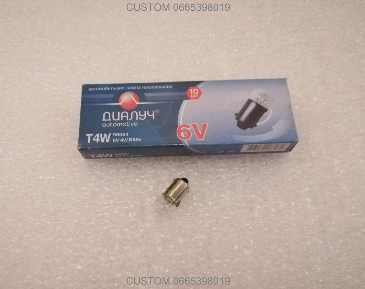 Лампочка панели приборов 6V 4W BA9S Диалуч 
Лампочка панели приборов 6V 4W BA9S Диалуч