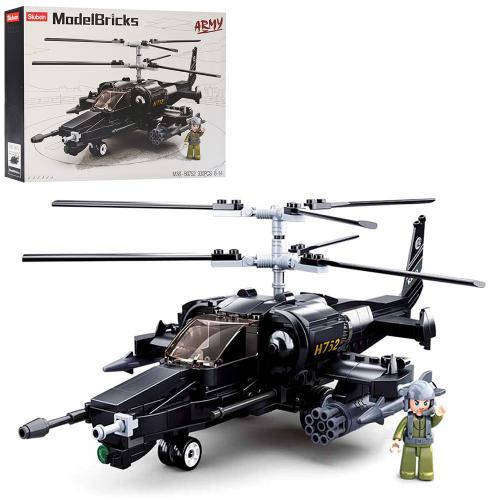 Конструктор SLUBAN M38-B0752 "Model Bricks": Військовий гелікоптер КА-50, 330 дет.
Конструктор SLUBAN M38-B0752 "Model Bricks": Військовий гелікоптер КА-50, 330 дет.