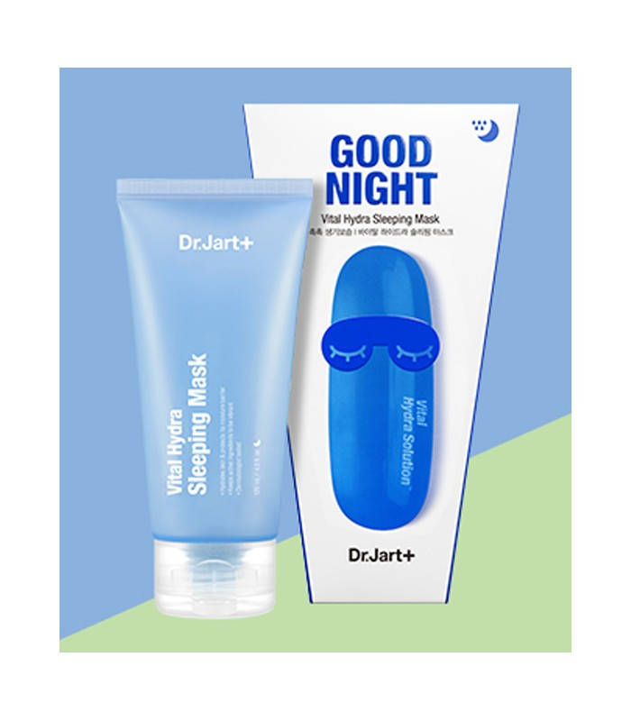 Увлажняющая ночная маска Dr.Jart+ Good Night Dermask Water Jet Vital Hydra Sleeping Mask
Увлажняющая ночная маска Dr.Jart+ Good Night Dermask Water Jet Vital Hydra Sleeping Mask