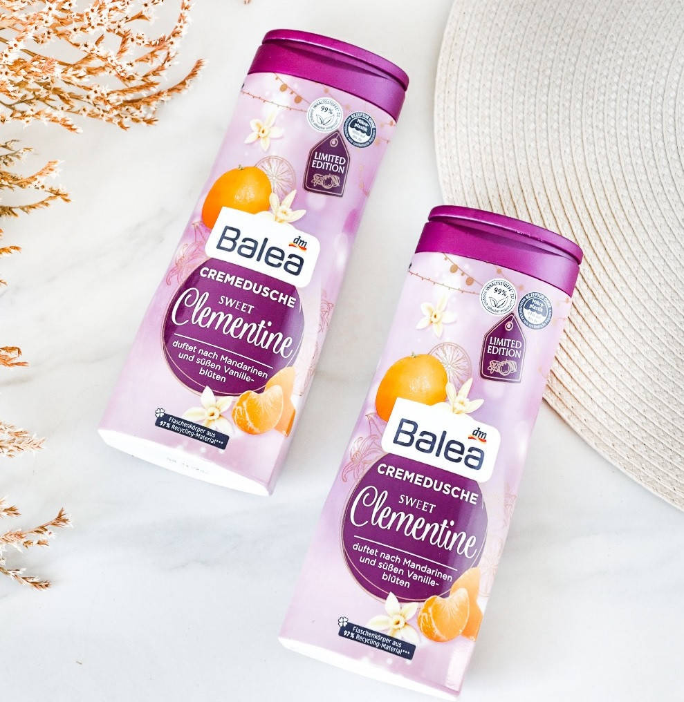Balea Cremedusche Sweet Clementine Крем гель для душа c ароматом мандарина и ванили 300 мл
Balea Cremedusche Sweet Clementine Крем гель для душа c ароматом мандарина и ванили 300 мл