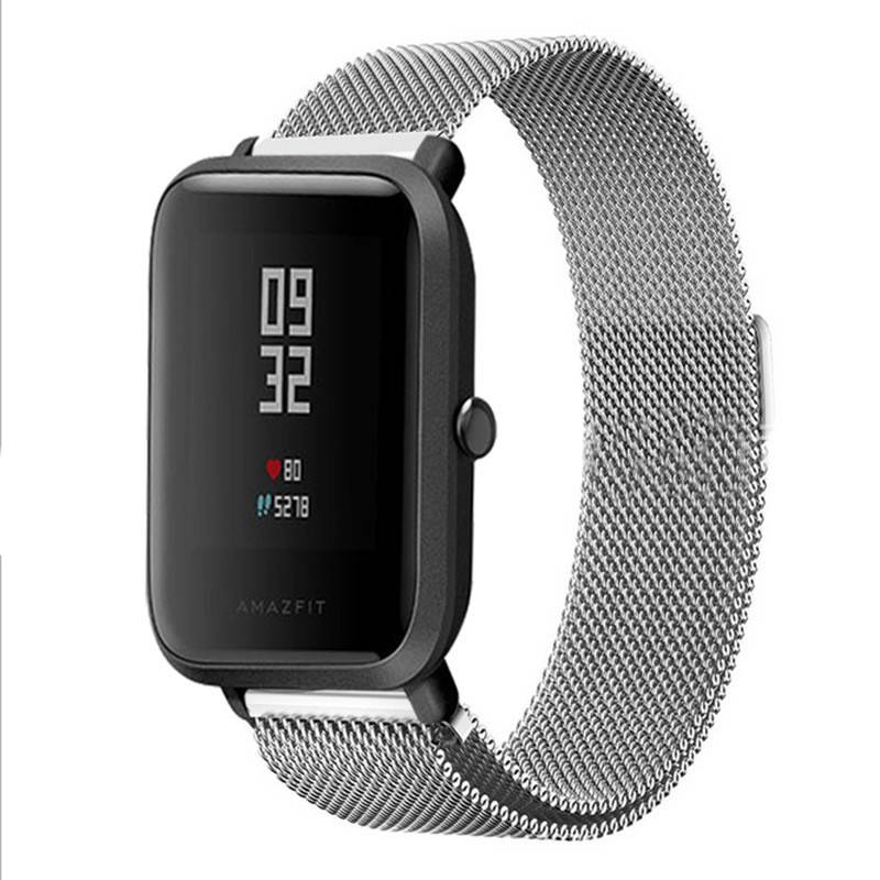 Amazfit Bip / GTS / GTR 42. Металевий магнітний ремінець міланська петля MiJobs, ширина 20 мм. Срібний
Amazfit Bip / GTS / GTR 42. Металевий магнітний ремінець міланська петля MiJobs, ширина 20 мм. Срібний