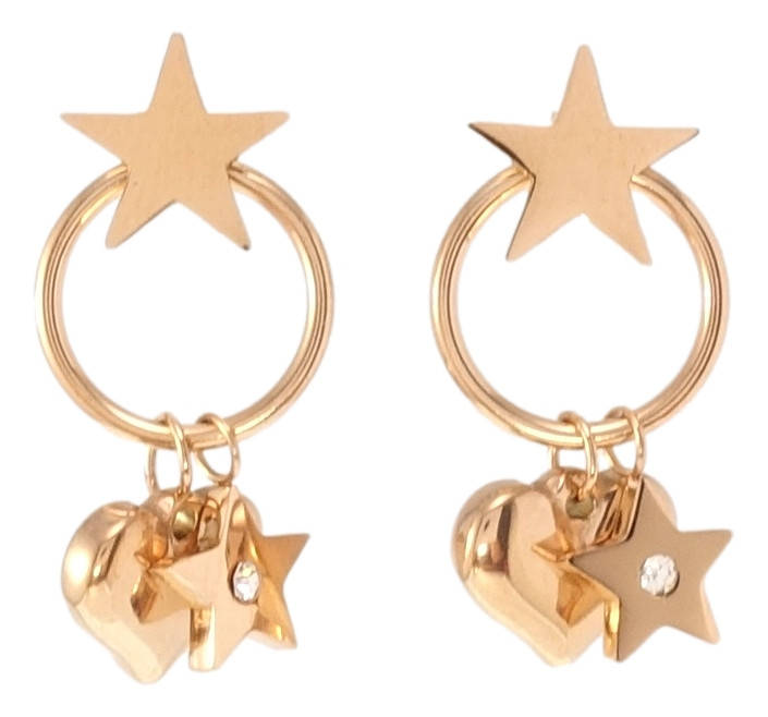 Серьги Xuping TTM Stainless Steel Розовый оттенок подвески "Звезда с сердечком на колечке" узор на одну
Серьги Xuping TTM Stainless Steel Розовый оттенок подвески "Звезда с сердечком на колечке" узор на одну