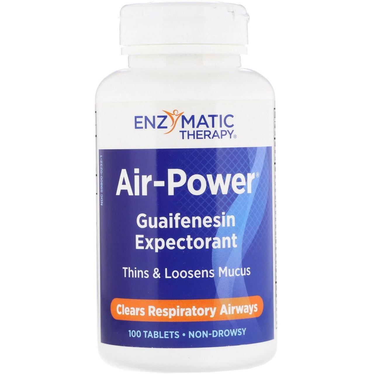 Enzymatic Therapy, Air-Power, отхаркивающее средство на основе гвайфенезина, 100 шт., официальный сайт,
Enzymatic Therapy, Air-Power, отхаркивающее средство на основе гвайфенезина, 100 шт., официальный сайт,