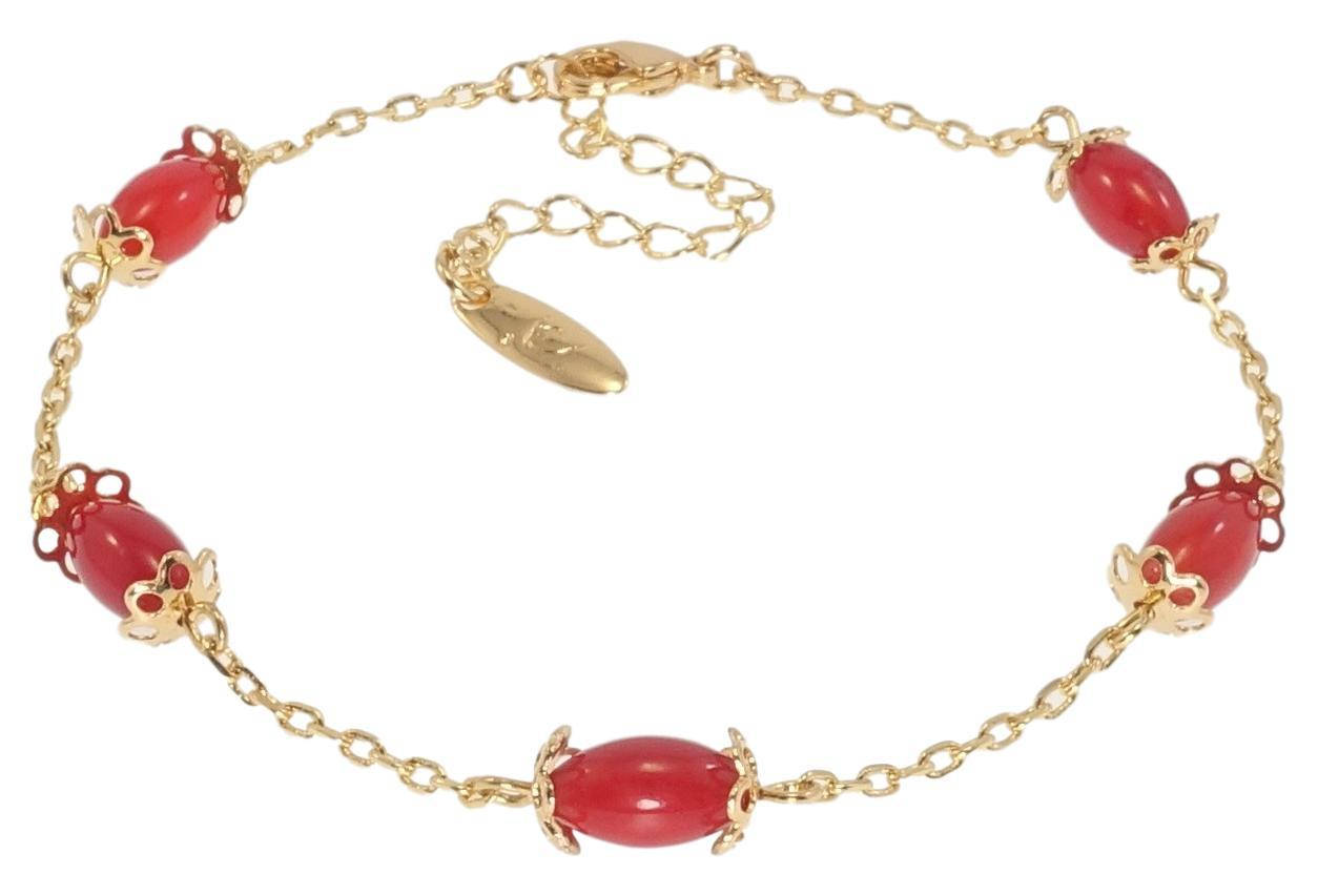 Браслет Xuping Позолота 18K "Якорное плетение с красными бусинами" длина с доп. цепочкой 19,5-24,5см х 2-5мм
Браслет Xuping Позолота 18K "Якорное плетение с красными бусинами" длина с доп. цепочкой 19,5-24,5см х 2-5мм