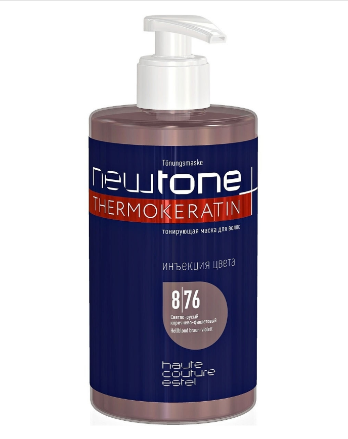 Маска для тонування волосся Newtone Estel 8/76 світло-русявий коричнево-фіолетовий, 435 мл
Маска для тонування волосся Newtone Estel 8/76 світло-русявий коричнево-фіолетовий, 435 мл