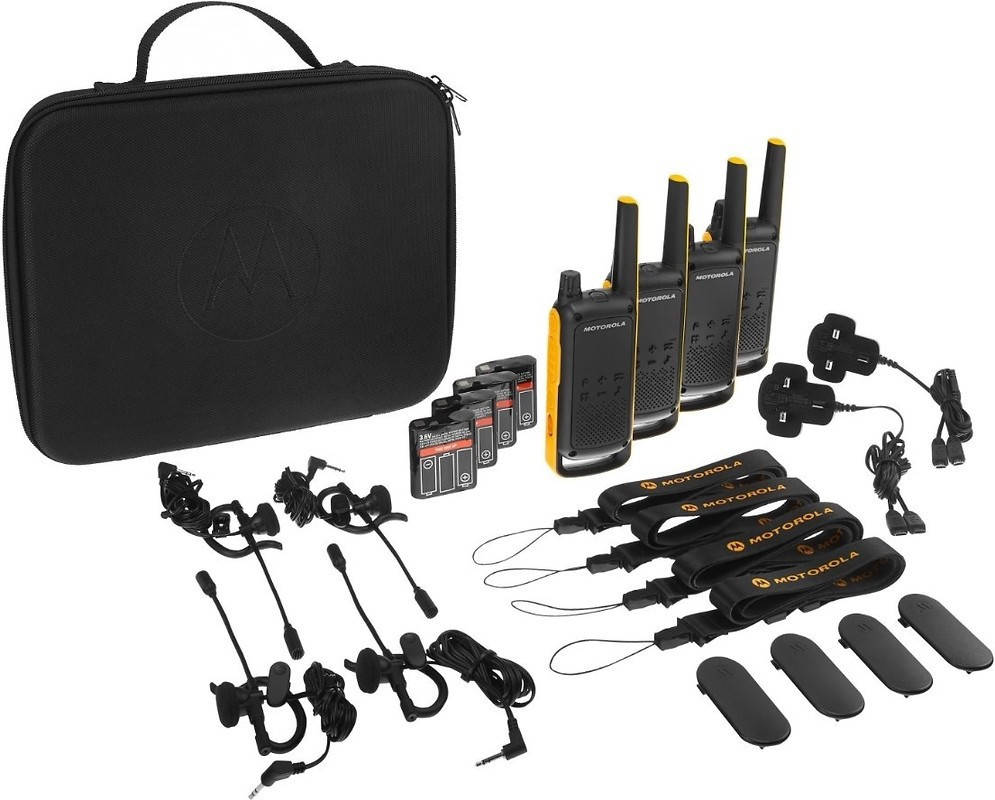 Портативная рация Motorola T82 Extreme Quad 4 шт 10 км влагозащита спикер-микрофон
Портативная рация Motorola T82 Extreme Quad 4 шт 10 км влагозащита спикер-микрофон