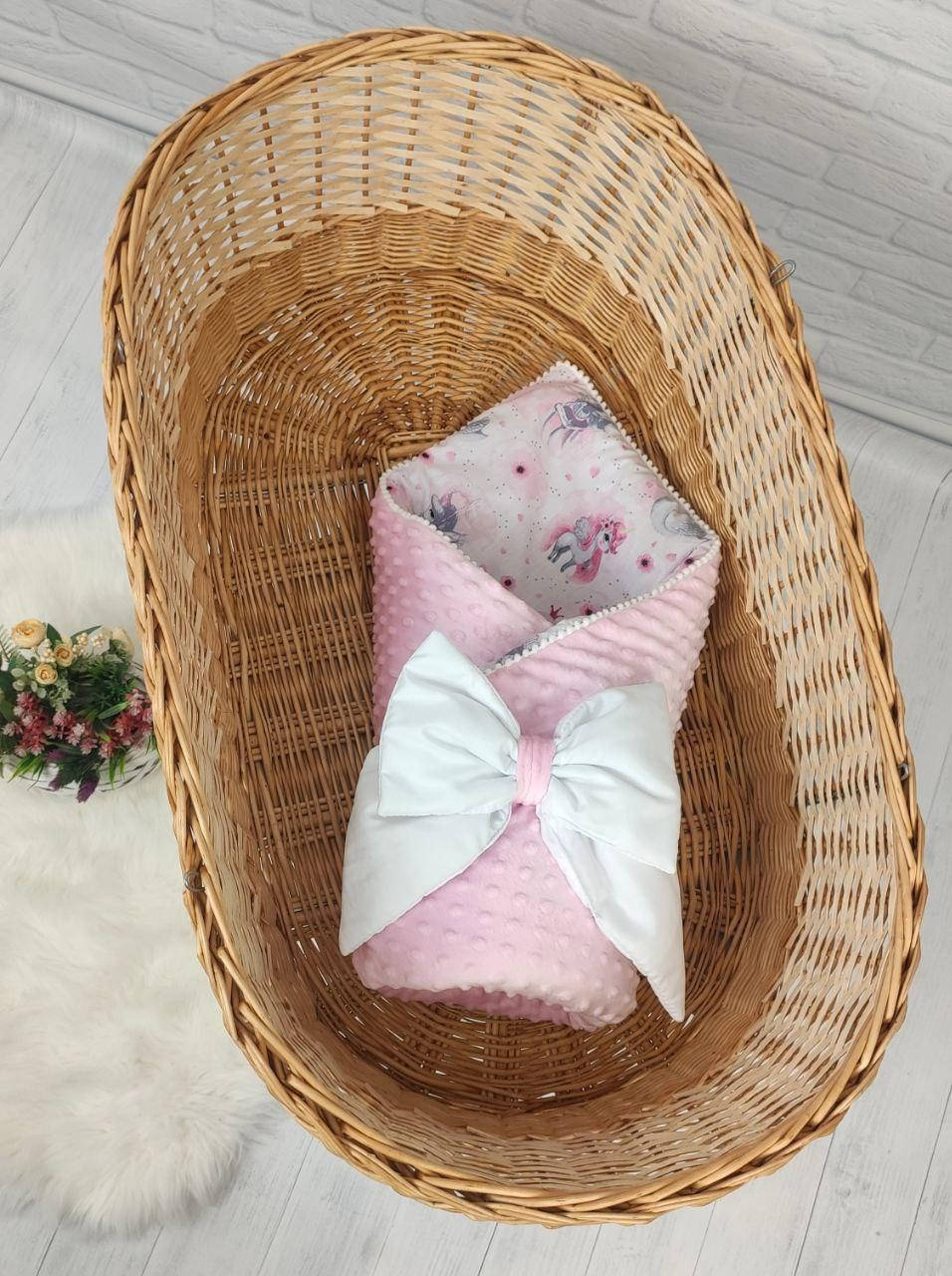 Конверт-одеяло для новорожденного 2 в 1 (деми+лето)., Розовый 
Конверт-одеяло для новорожденного 2 в 1 (деми+лето)., Розовый