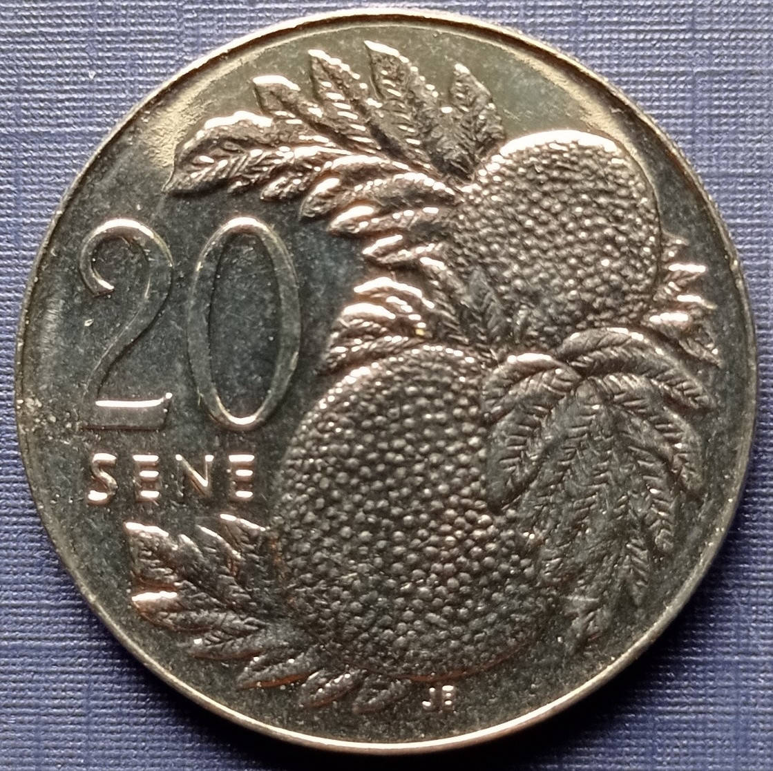 Монета 20 сене Самоа 2002 флора тропические фрукты
Монета 20 сене Самоа 2002 флора тропические фрукты