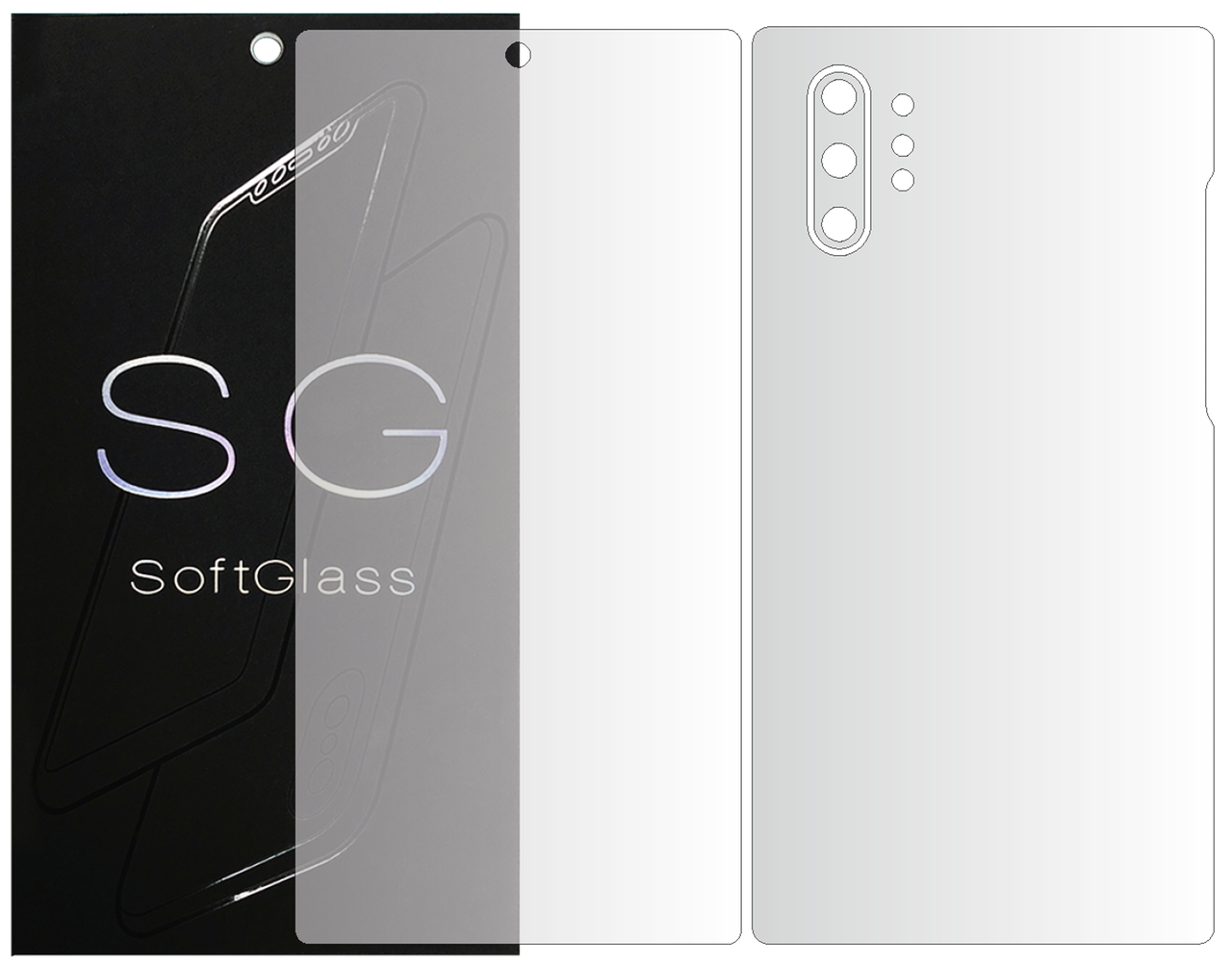 Пленка Samsung Note 10 Plus 2019 N975 Комплект: для Передней и Задней панели полиуретановая SoftGlass, Прозрачный
Пленка Samsung Note 10 Plus 2019 N975 Комплект: для Передней и Задней панели полиуретановая SoftGlass, Прозрачный